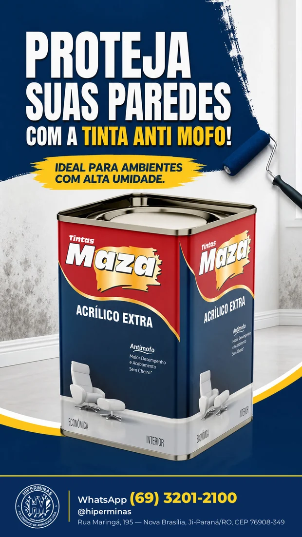 Arte de tinta antimofo gerada para a Hiperminas